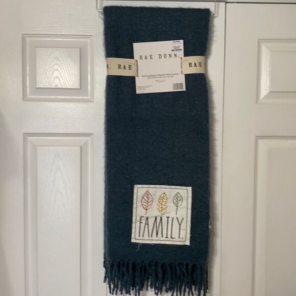 Rae Dunn FALL Faux Mohair Throw - Picture 1 of 3